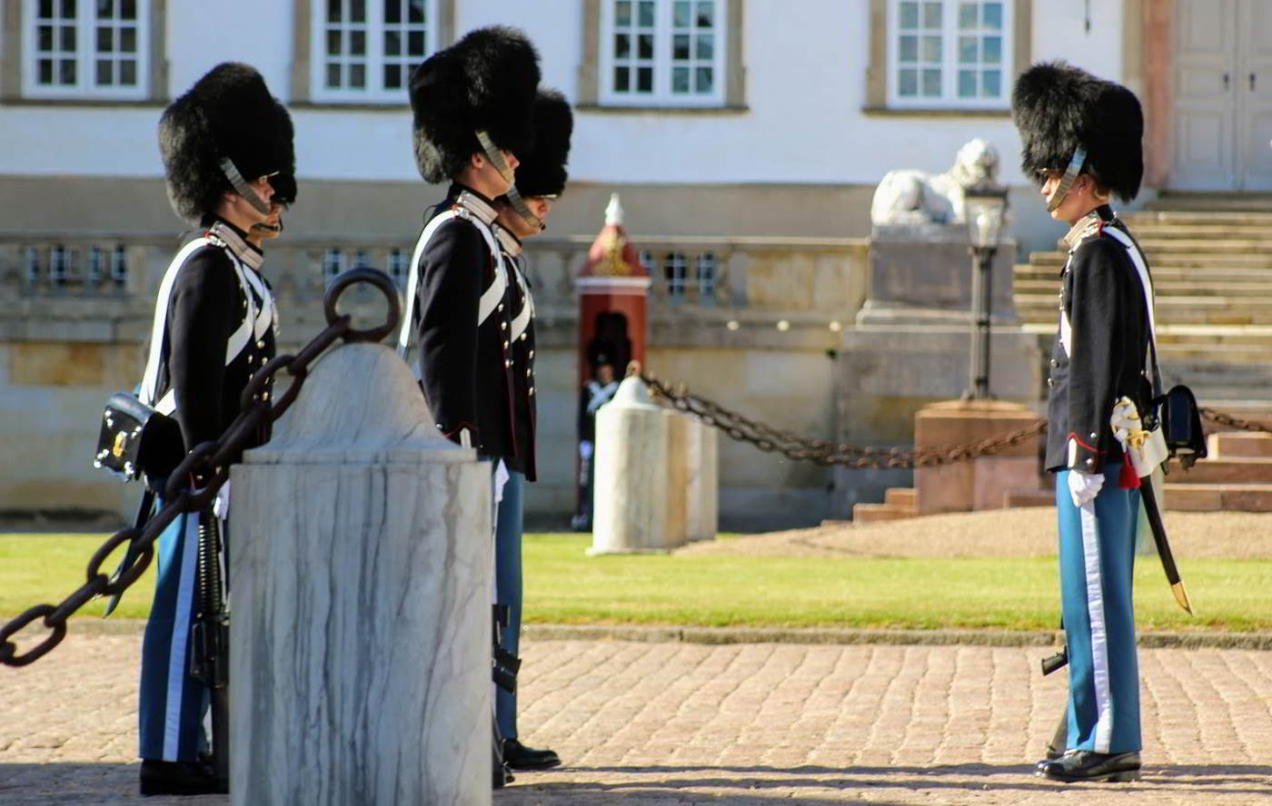 tre soldater ved fredeborg slot