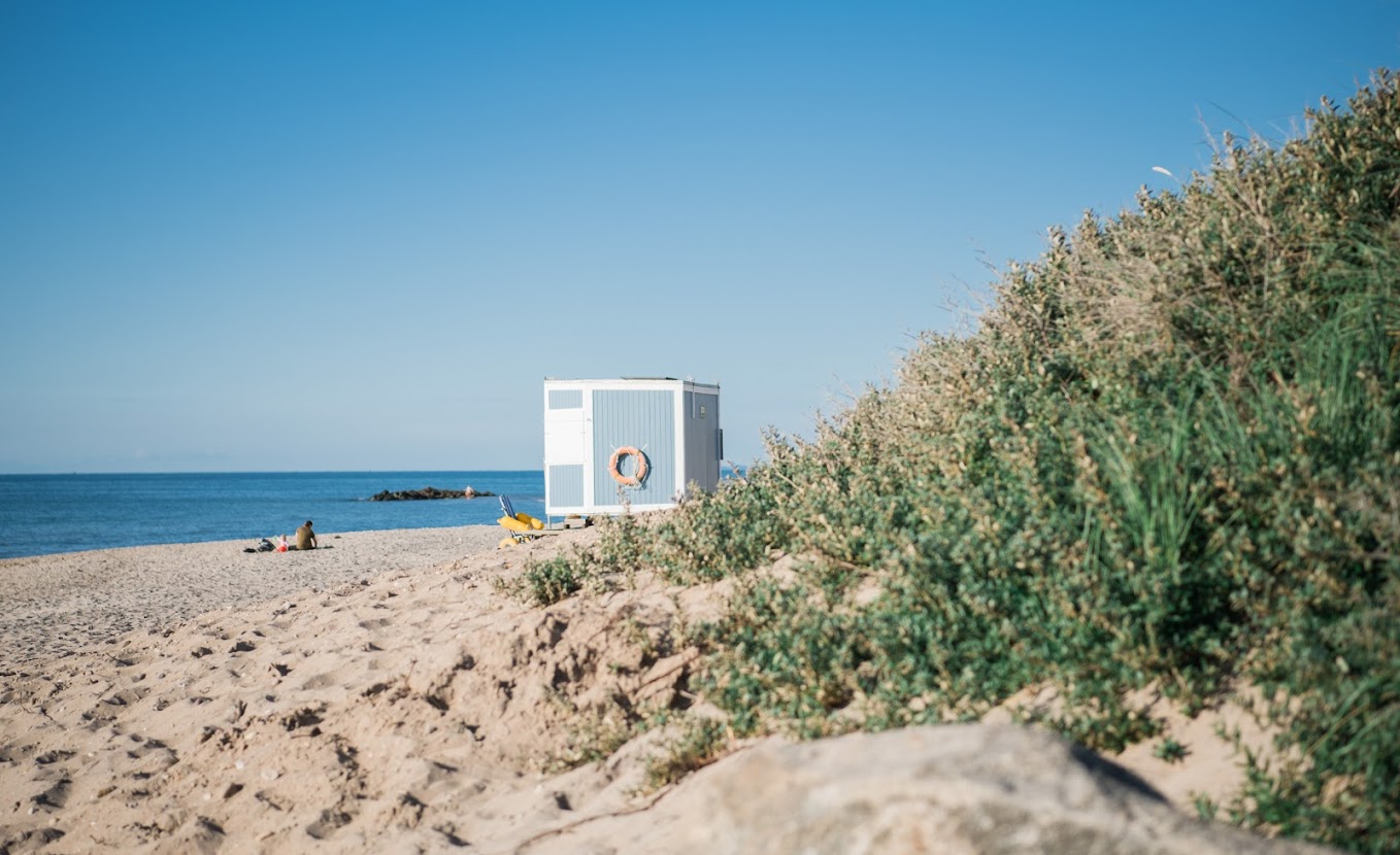 Livredderhus ved Liseleje Strand