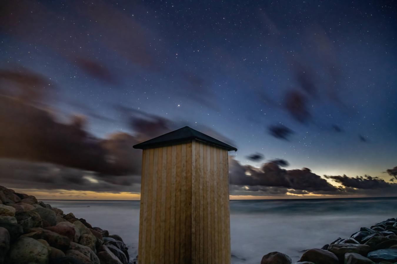 Badehus på Rågeleje Strand