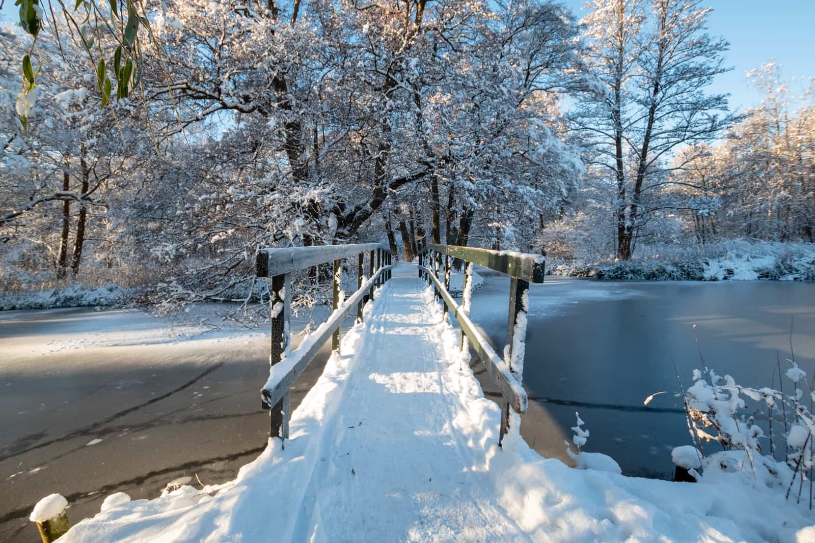 Frederiksborg Slotshave om vinteren
