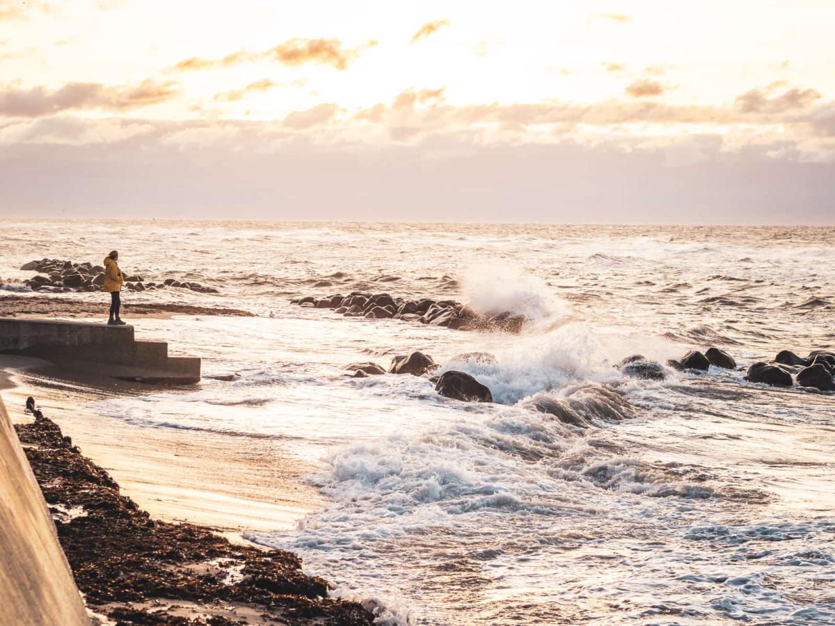 Regnvejr ved Vejby Strand