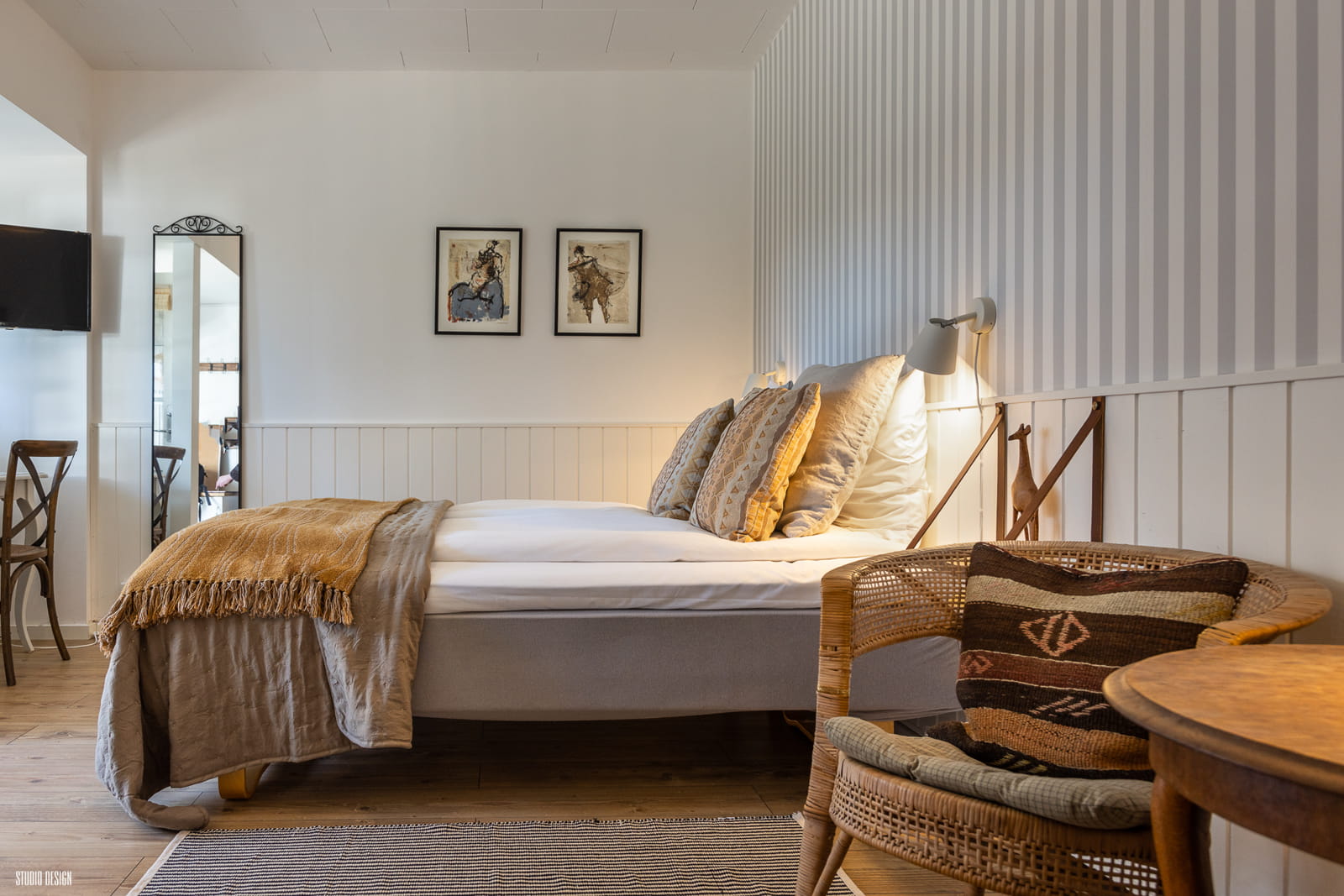 Hyggeligt dobbeltværelse på Liseleje Badehotel