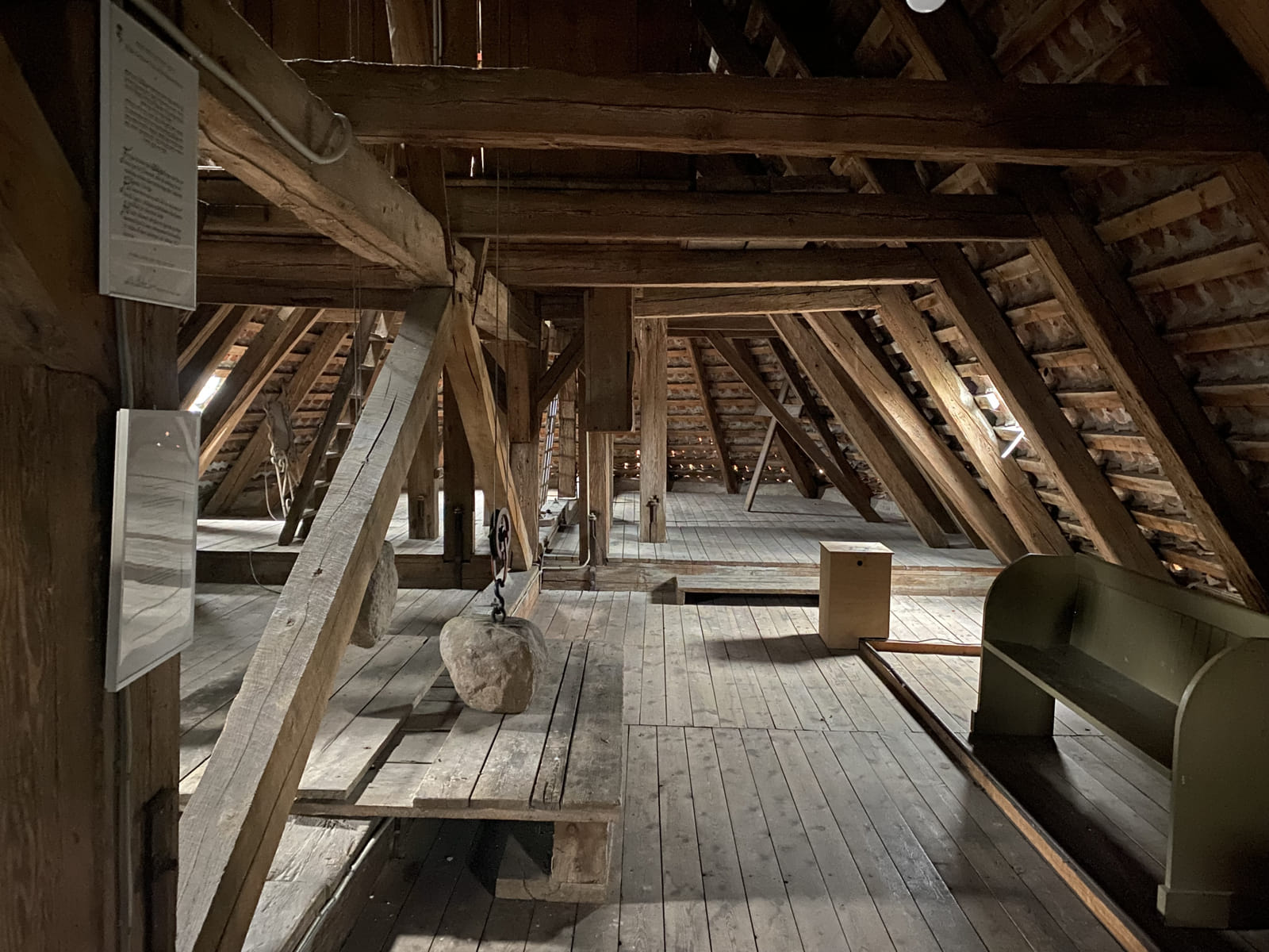 The church attic at Gilleleje Chruch