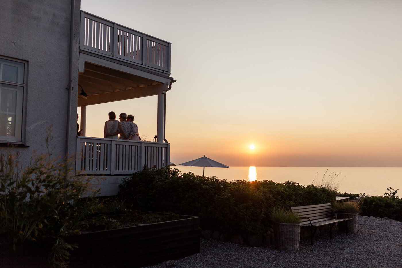 One of Denmark's beautiful seaside hotels is located in North Zealand with a view of the sea.