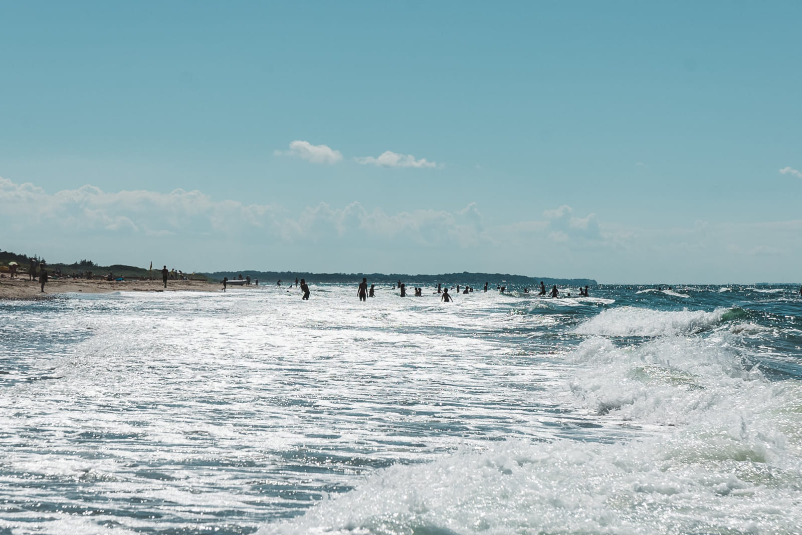 Tisvildeleje Strand en skøn sommerdag.