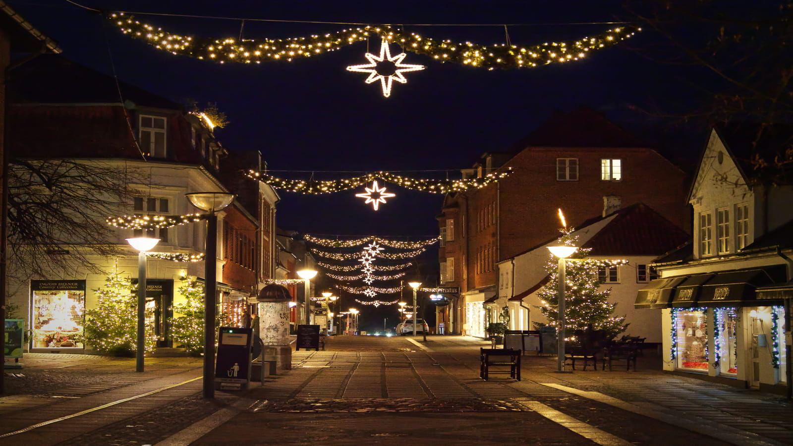 Fredensborg by ved juletid