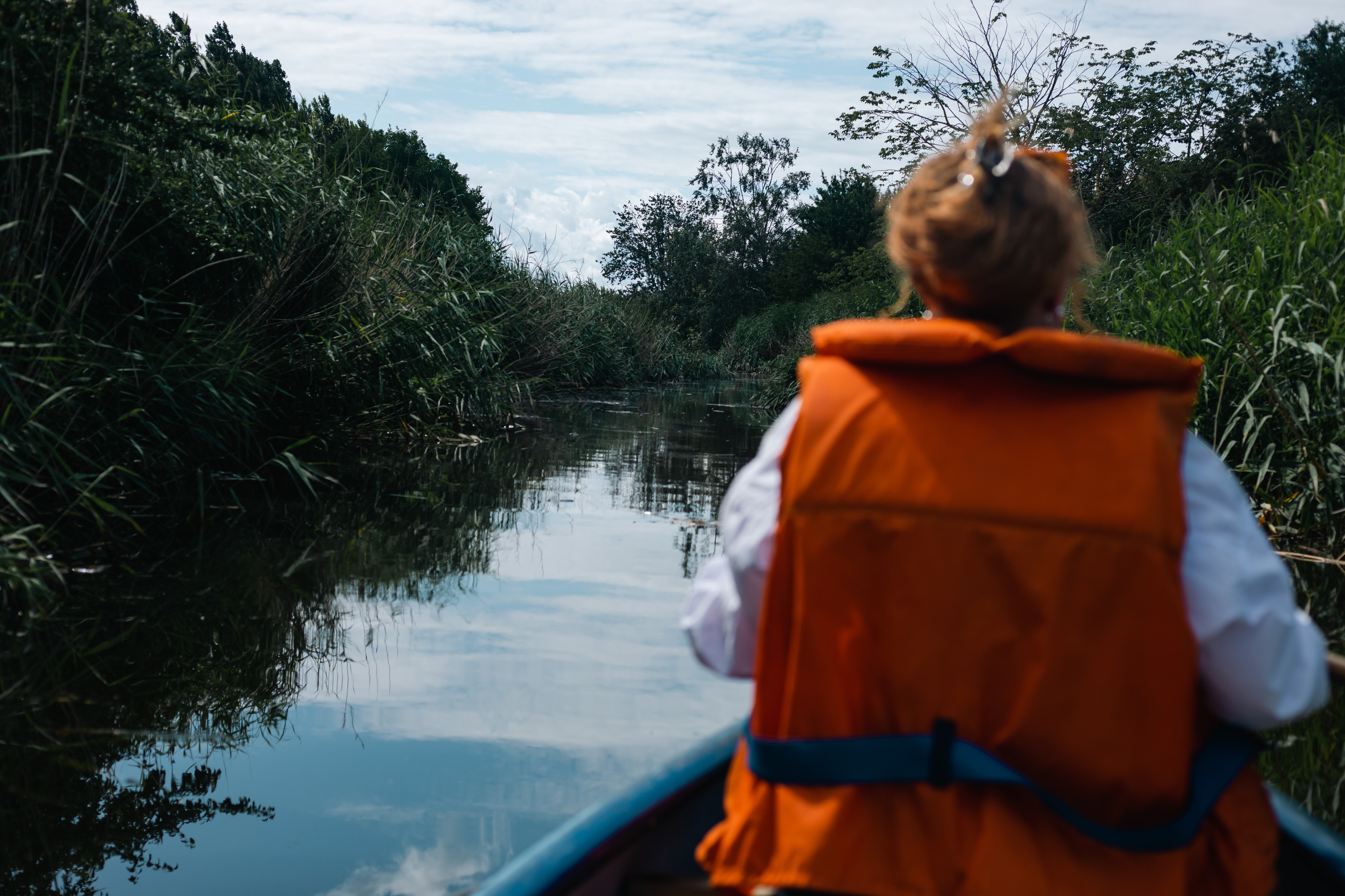 I kano på kanalen i Frederiksværk