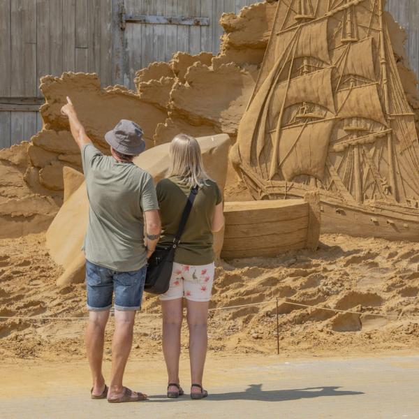 Hundested Sandskulptur Festival - Se smukke sandskulpturer på Havnen i Hundested