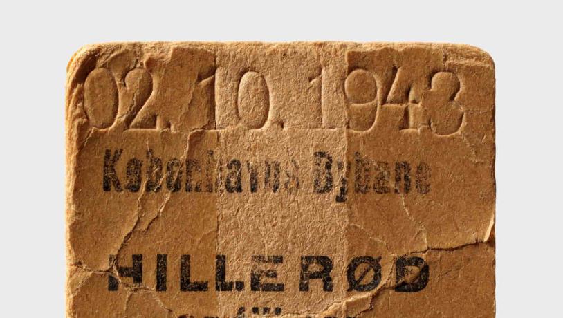 Train ticket from Copenhagen to Hillerød in 1943