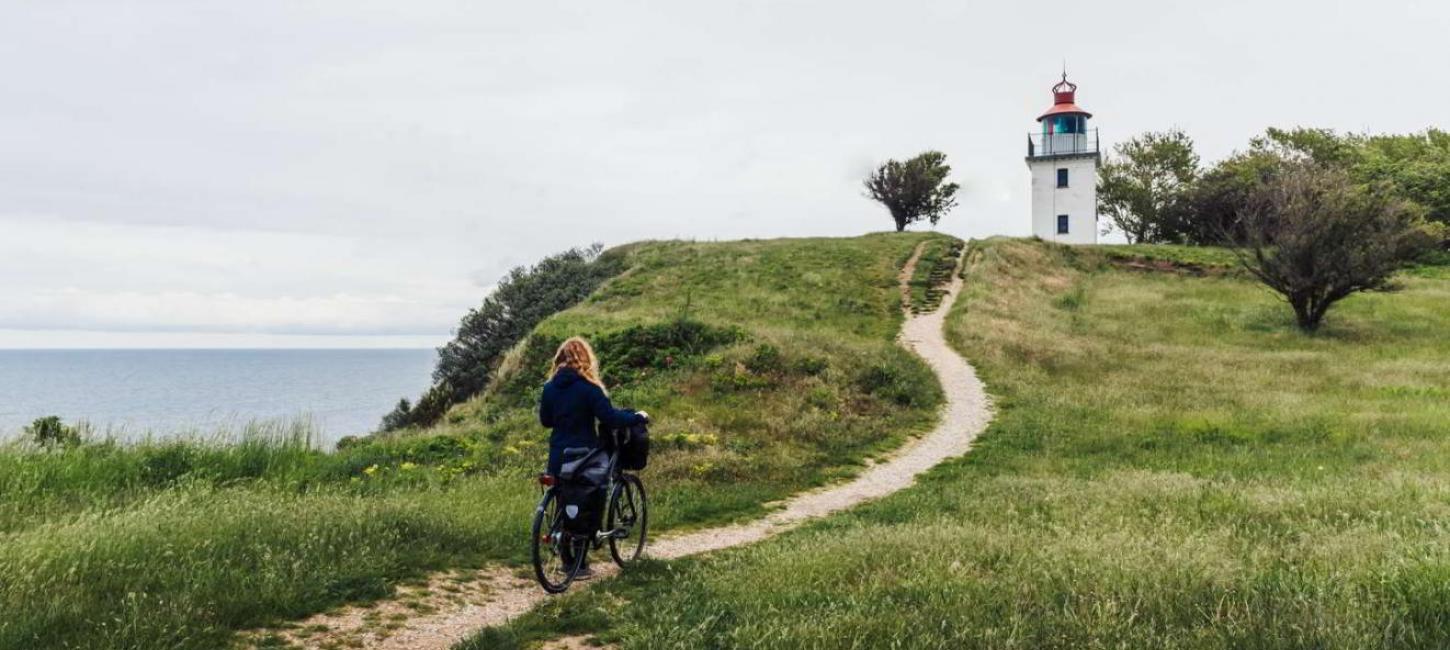 Spodsbjerg fyr cykel nordkyststien Nordsjælland