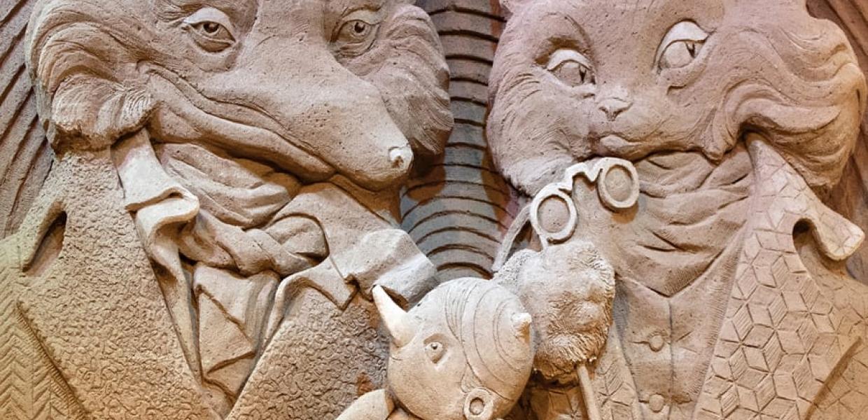 Hundested Sandskulptur Park - Se smukke sandskulpturer på Havnen i Hundested