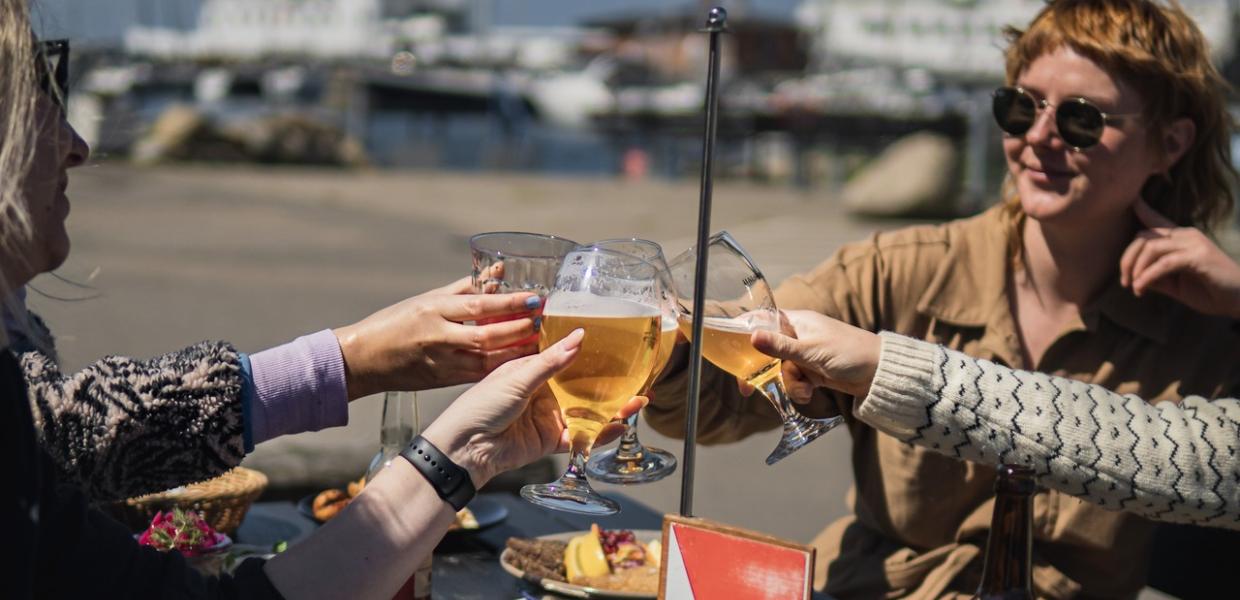 Frokost på Hundested Havn