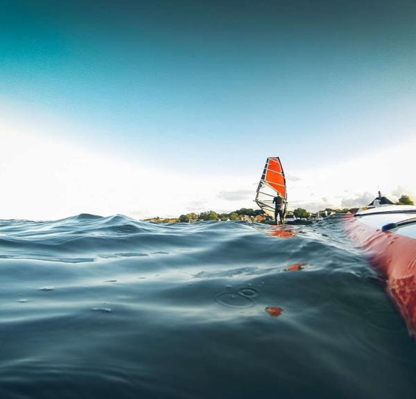 Surfing at Lynæs