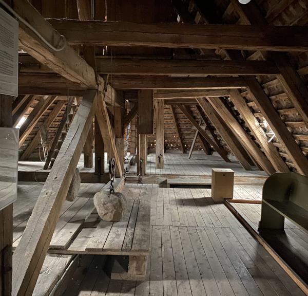 The church attic at Gilleleje Chruch