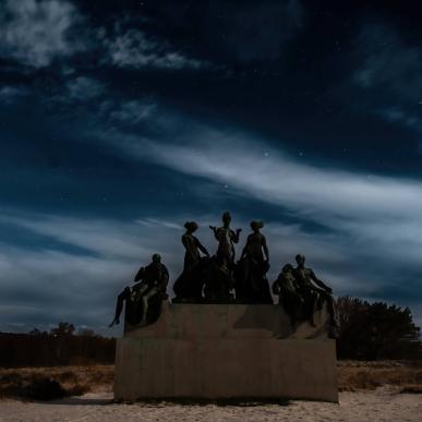 Vinter og nat ved Rudolph Tegners Museum
