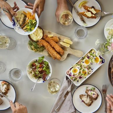 Frokostbord på Helenekilde Badehotel