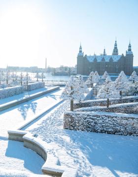 Frederiksborg Slotshave om vinteren