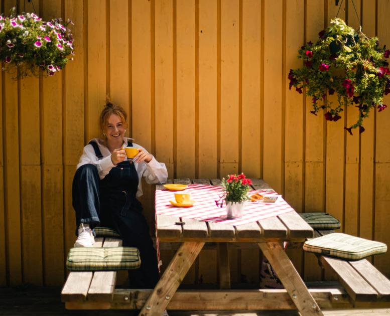 Kaffe og kage på Frederiksværk Camping